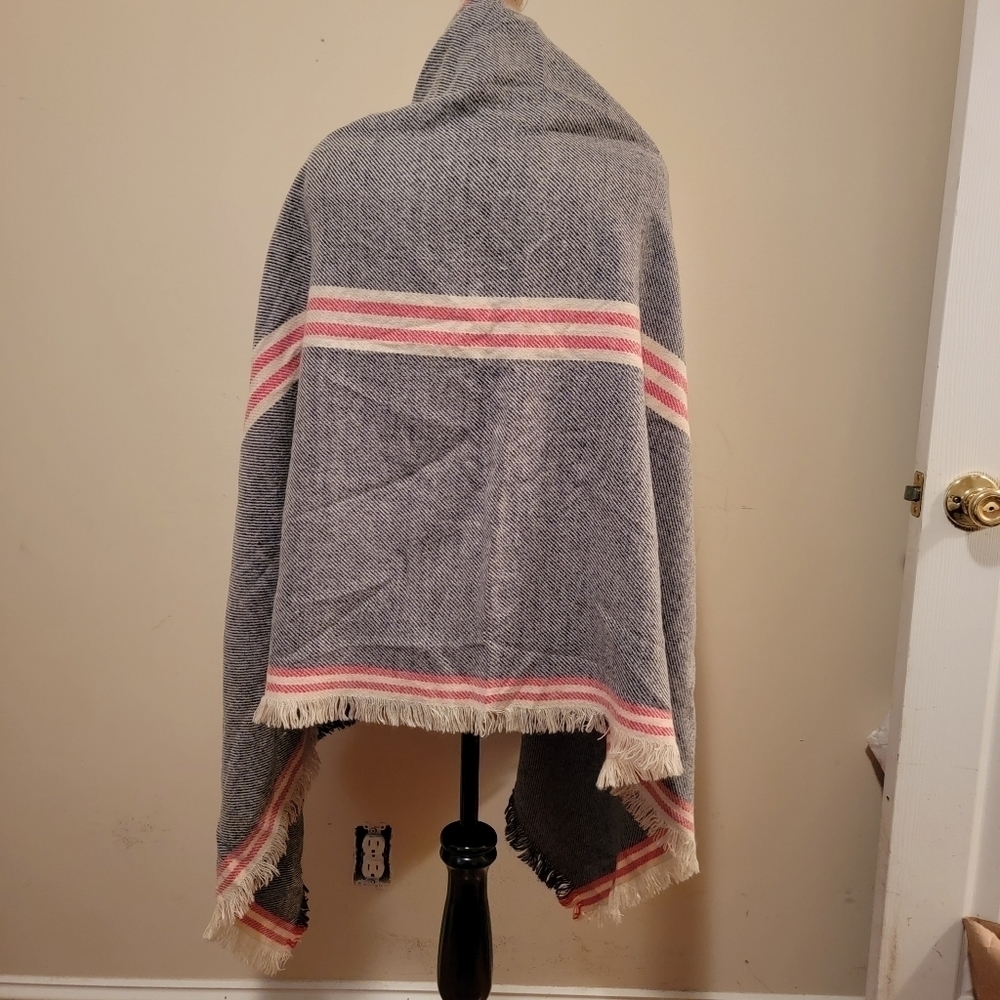 Merona Shawl / Wrap with Fringe Accent - Picture 2 of 4